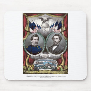 Mousepad Poster da campanha de McClellan e de Pendleton