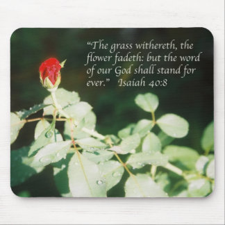 Mousepad Poster da escritura do 40:8 de Isaiah (botão da