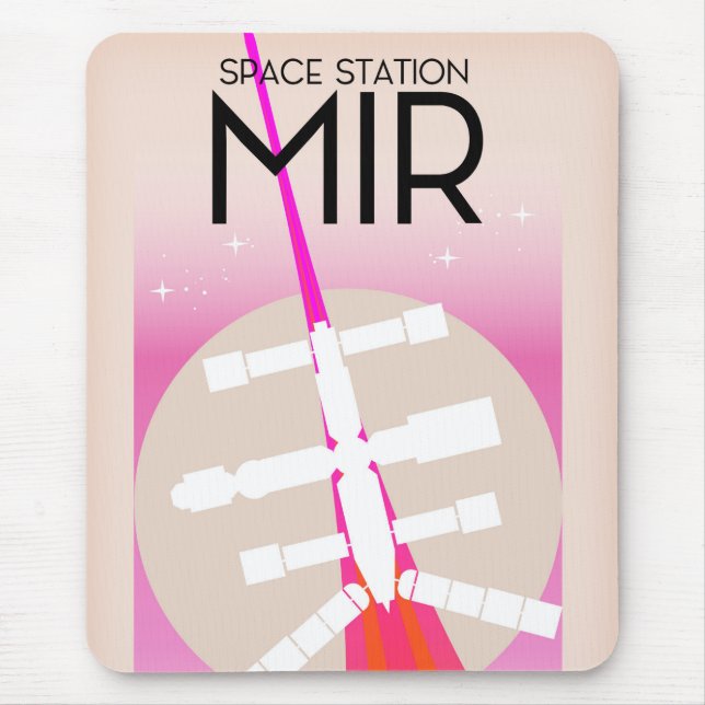 Mousepad POSTER da Estação Espacial Russa MIR (Frente)