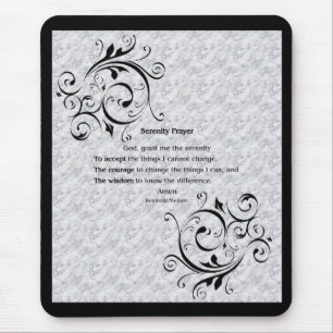 Mousepad Poster da oração da serenidade