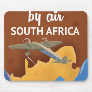 Mousepad Poster das viagens vintage de África do Sul