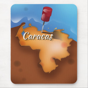 Mousepad poster das viagens vintage de venezuela, Caracas