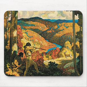 Mousepad Poster das viagens vintage, em Kentucky velho, NC