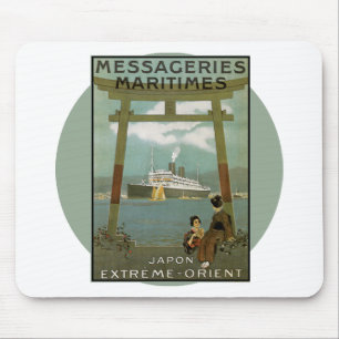 Mousepad Poster das viagens vintage - Japão