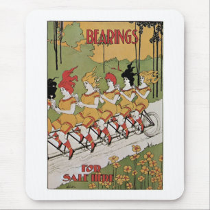 Mousepad Poster de Bicicleta de Mancal