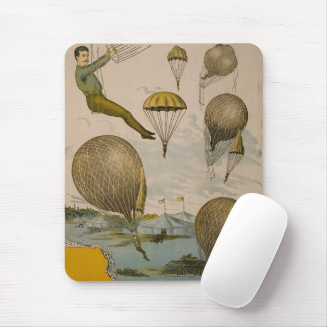 Mousepad Poster De Circo De Um Balão Aéreo (Com mouse)