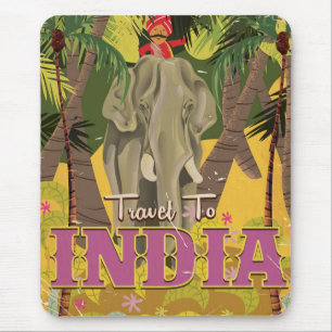 Mousepad poster de elefante indiana