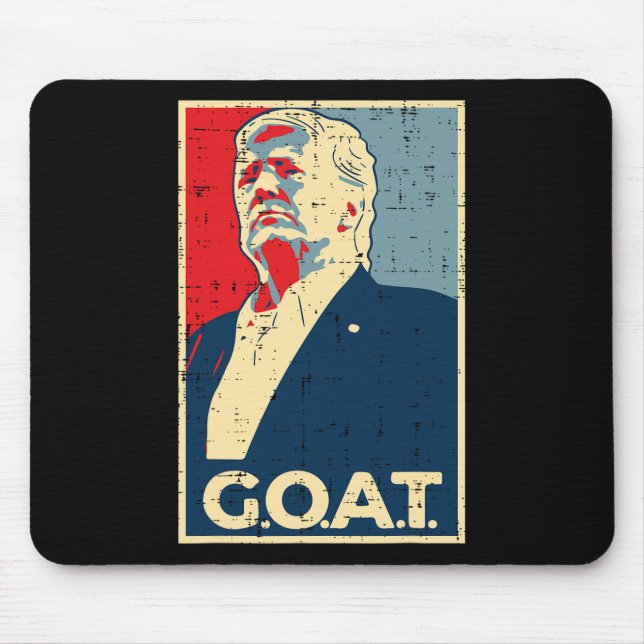 Mousepad Poster de Goat Trump 2024 (Frente)
