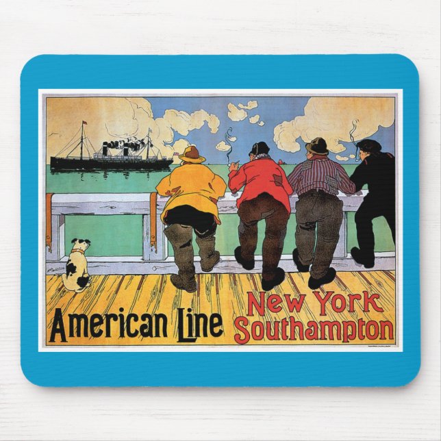 Mousepad Poster de Linha Americana (Frente)