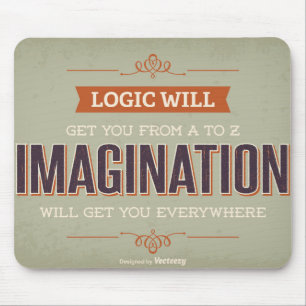 Mousepad Poster de tipografia