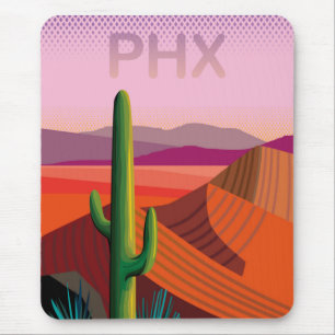 Mousepad Poster de viagens da arizona de Phoenix