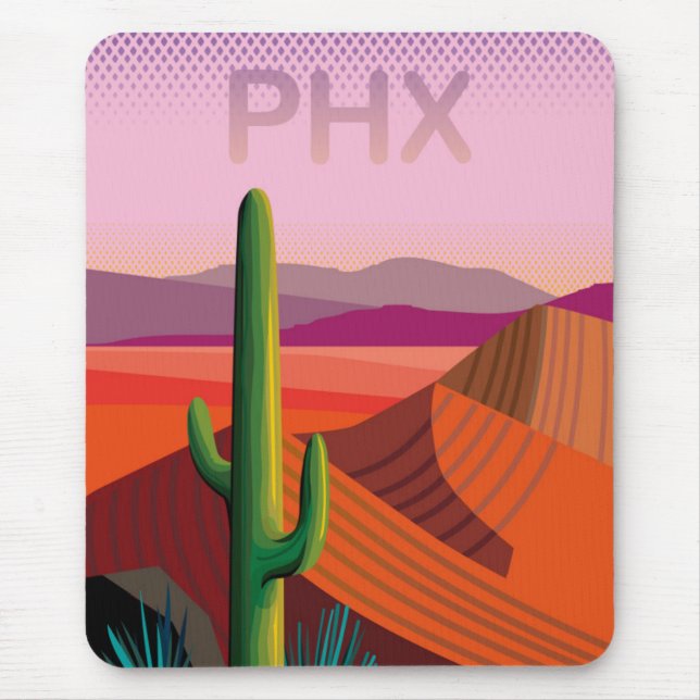 Mousepad Poster de viagens da arizona | de Phoenix (Frente)