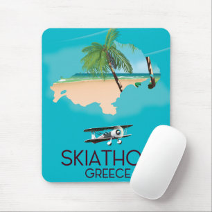 Mousepad Poster de viagens de Grécia do Skiathos