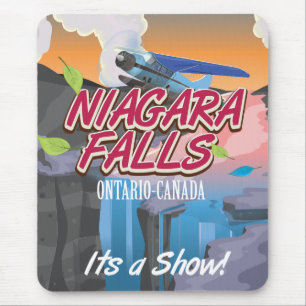 Mousepad Poster de viagens de Niagara Falls Ontário Canad