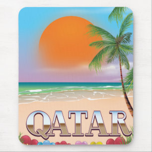 Mousepad poster de viagens do Quatar
