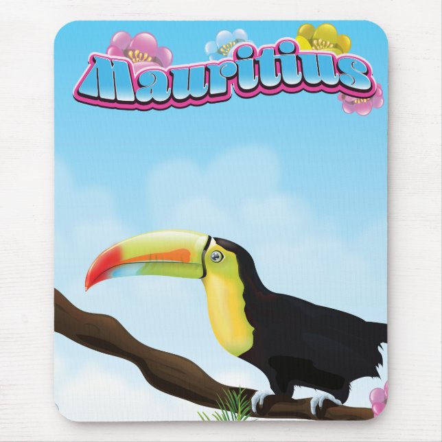 Mousepad Poster de viagens Maurícia (Frente)
