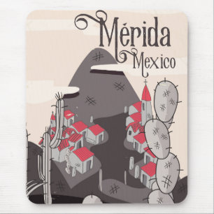 Mousepad Poster de viagens Mérida México