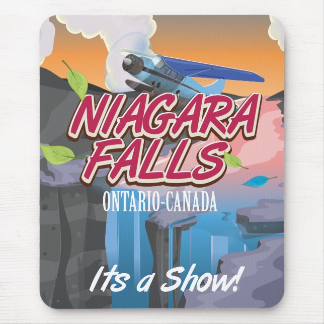 Mousepad Poster de viagens Niagara Falls Ontario Canadá (Frente)