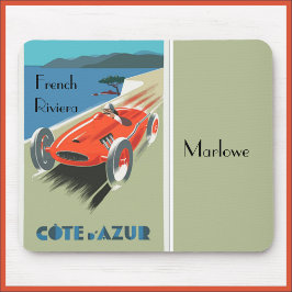 Mousepad Poster de viagens Vintage Cote d'Azur