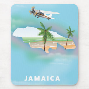 Mousepad Poster de Viagens vintage da Jamaica