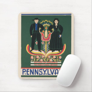 Mousepad Poster De viagens vintage Para Lancaster County, P
