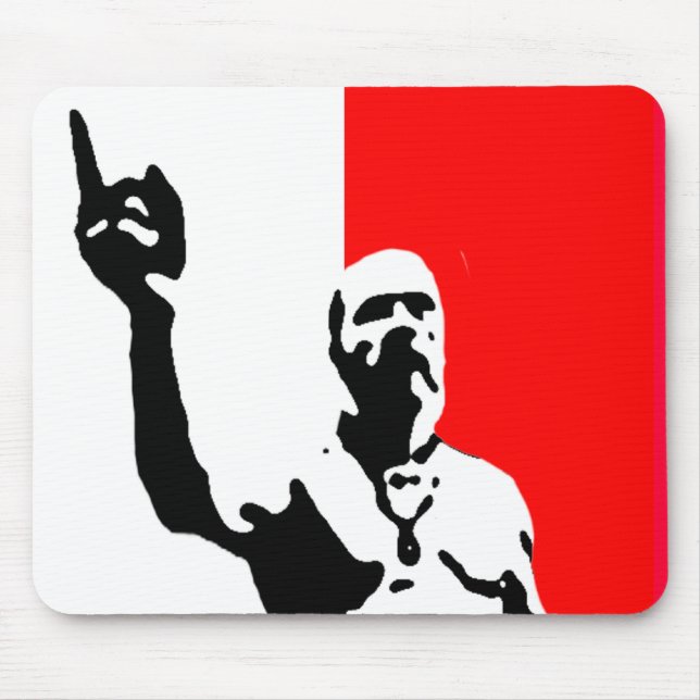 Mousepad poster de viquingue do techno (Frente)