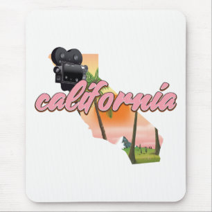 Mousepad Poster do mapa dos EUA da Califórnia