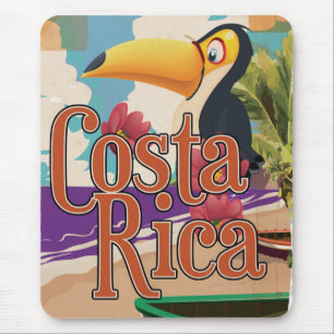Mousepad Poster viagens vintage da Costa Rica
