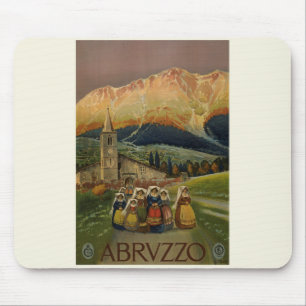 Mousepad Poster vintage Abruzzo Itália