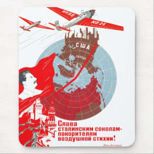 Mousepad Posters da propaganda de União Soviética da guerra