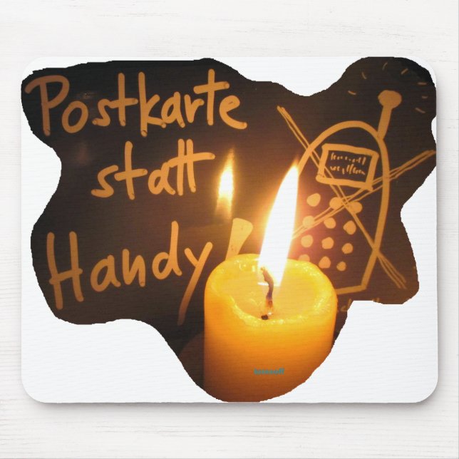Mousepad Postkarte statt Handy! -Mousepad (Frente)