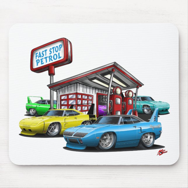 Mousepad Posto de gasolina 1970 de Superbird (Frente)