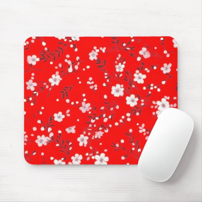 Mousepad Posy Impressão Em Vermelho (Com mouse)