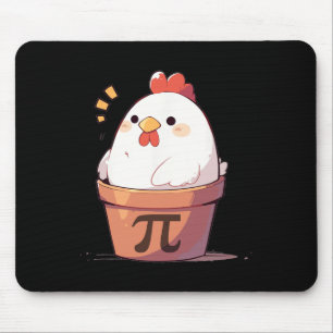 Mousepad Pote de frango Homens no Dia da Pi Mulheres Crianç