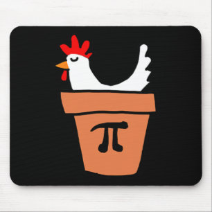 Mousepad Pote de frango Torta Engraçada Matemática Pover Pu