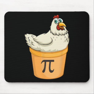 Mousepad Pote De Galinha Pie Engraçado Matemática Pun Pote 