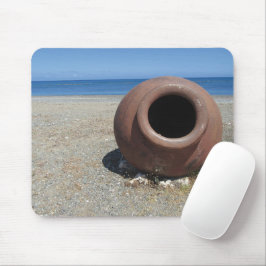 Mousepad Pote tradicional grego Terracotta na praia
