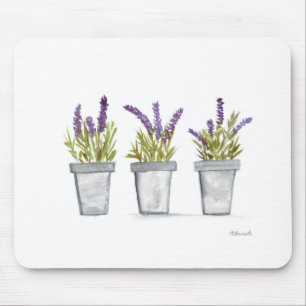 Mousepad Potes de ervas lavandas