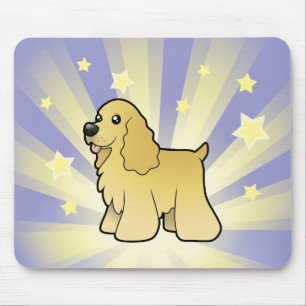 Mousepad Pouco americano cocker spaniel da estrela