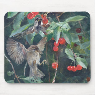 Mousepad Poupadores em uma árvore cerejeira, Bruno Liljefor