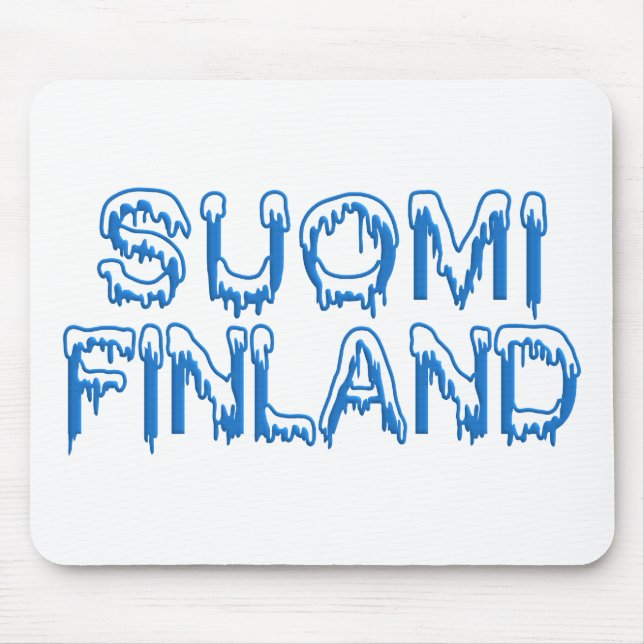 Mousepad Pousepad personalizado da Finlândia de neve (Frente)