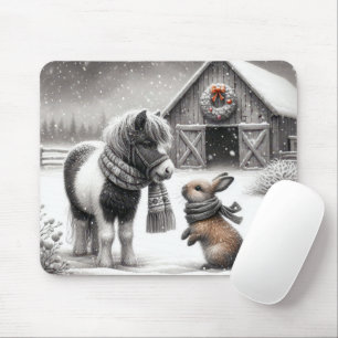 Mousepad Pôy de Natal e Bunny