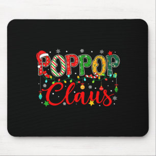 Mousepad Pp Papai Noel Luzes de Natal Família de Pijama Com