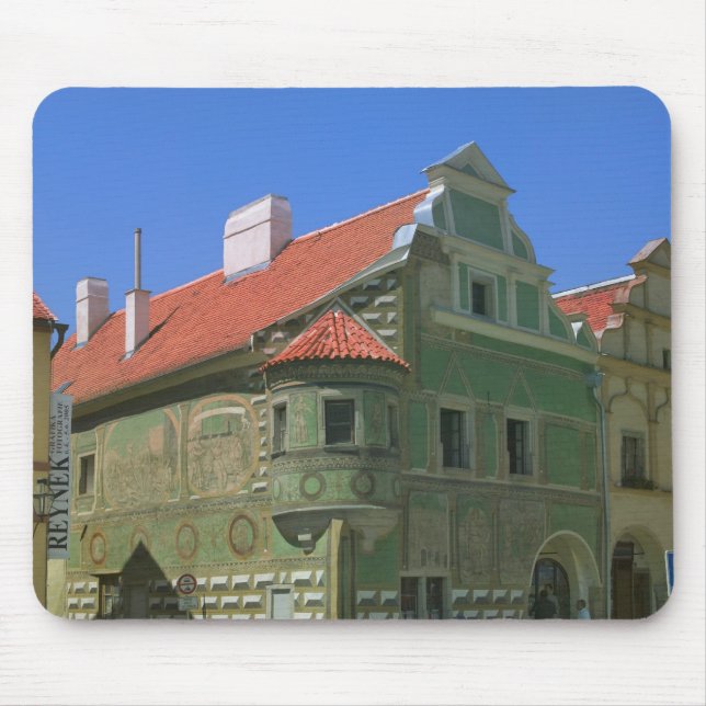 Mousepad Praça da cidade velha rodeada por casas do século  (Frente)