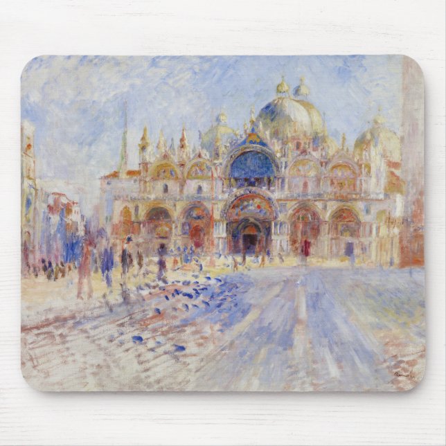 Mousepad Praça da rua, Veneza (Piazza San Marco) (Frente)
