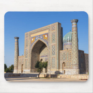 Mousepad Praça Registan ao pôr do sol - Samarkand, Uzbequ