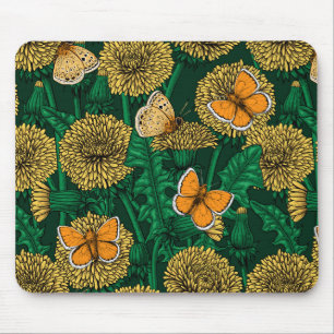 Mousepad Prado de Dandelion em verde escuro
