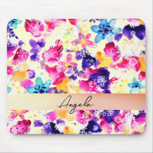 Mousepad Prado de Flores Silvestres Florais Rústicas