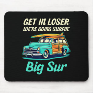 Mousepad Praia Big Sur Surf Califórnia Garota Mulheres Home