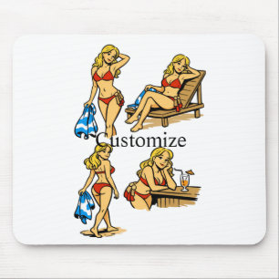 Mousepad Praia Bikini Time Thunder_Cove